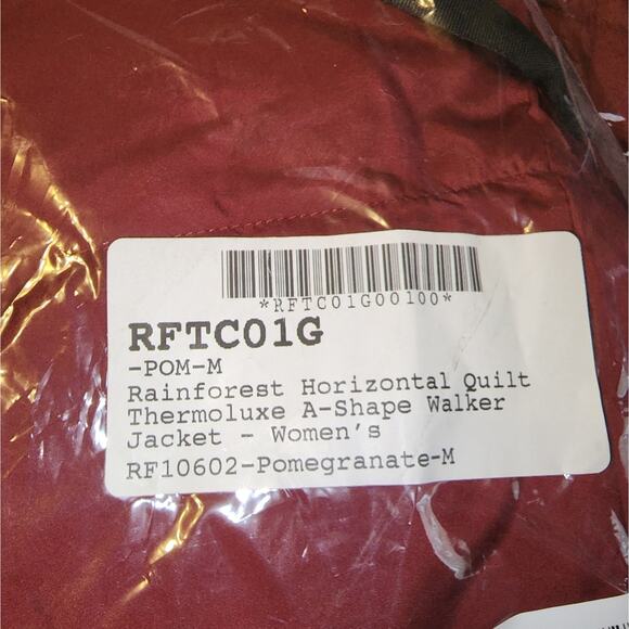 RAINFOREST NWT WOMENS CHEVRON HORIZONTAL QUILT A SHAPE WALKER WINTER COAT - Picture 2 of 4